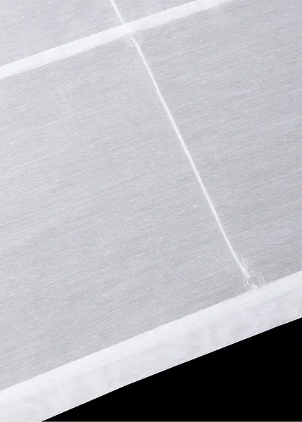 Eslir, tenda a pacchetto con passanti, per la cucina, trasparente, in voile moderno, 1 pezzo, 100% poliestere, grigio., BxH 100x155cm