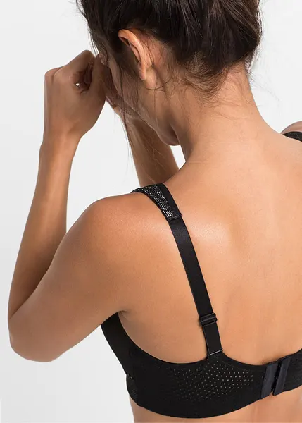 Reggiseno con spalline larghe e imbottite che offre un sostegno efficace  durante lo sport