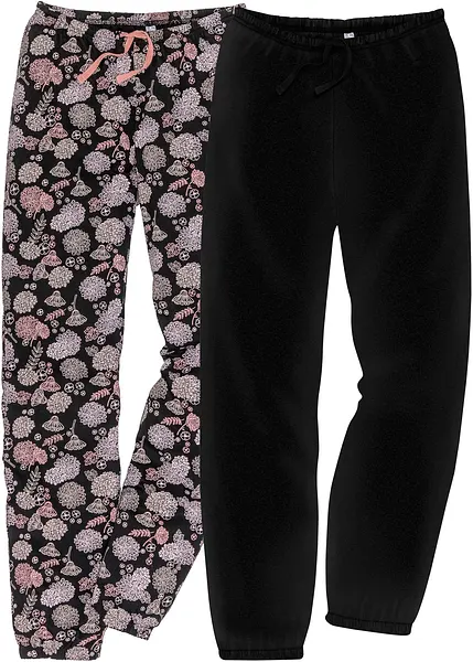 Pantaloni pigiama pacco da 2 Nero fantasia