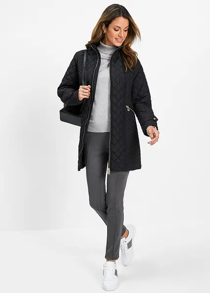 Giubbotto trapuntato elegante con collo dritto