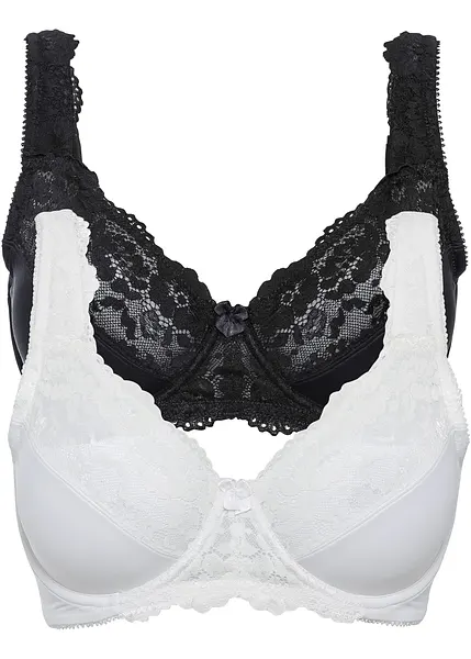 Reggiseno minimizer funzionale con ferretto e pizzo - Main Image