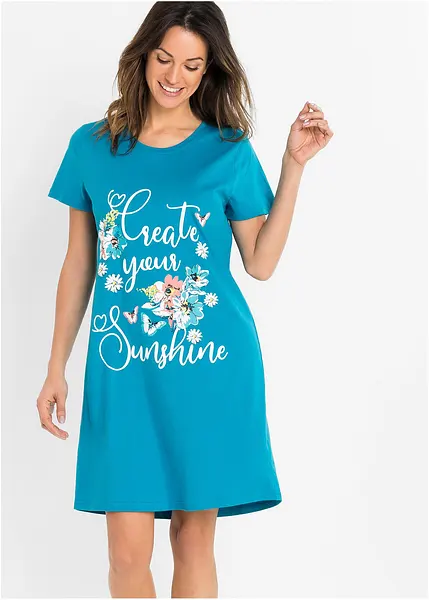 Bonprix Camicie Da Notte Pile Camicia Da Notte Leggera In Cotone