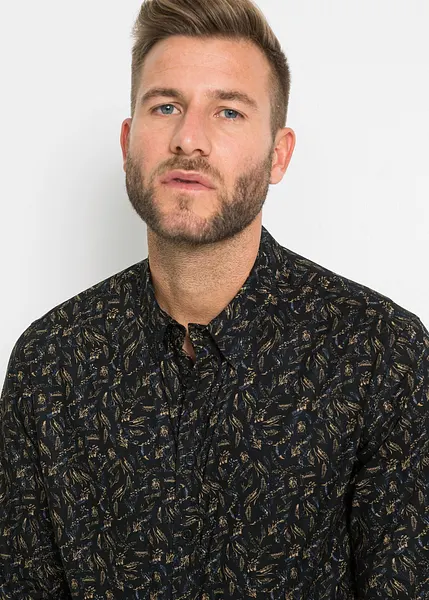 Camicia a maniche lunghe perfetta per un look smart casual - Nero floreale