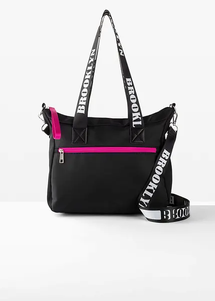 Borsa a mano dallo stile casual Nero