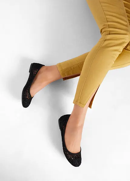 Ballerina Da Donna Con Cinturino In Camoscio Nero Forato E Pelle Laminata Argento Tacco 1 2104a280