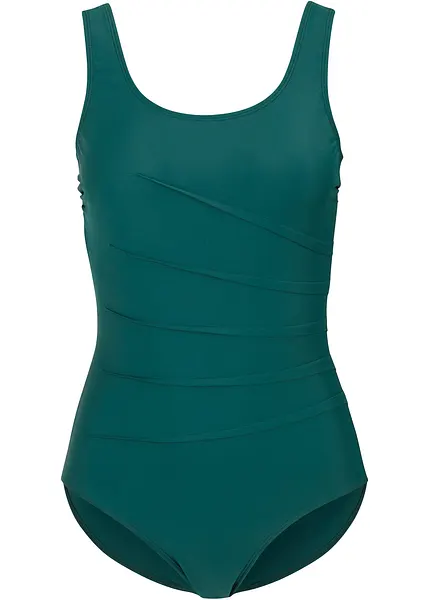 Costume intero modellante con pieghette decorative