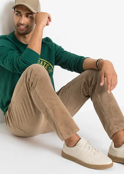 Pantaloni Uomo In Velluto A Coste Larghi – Jogger Casual Elasticizzati In Vita, Moda Invernale Comoda Per Il Tempo Libero E L'Escursionismo