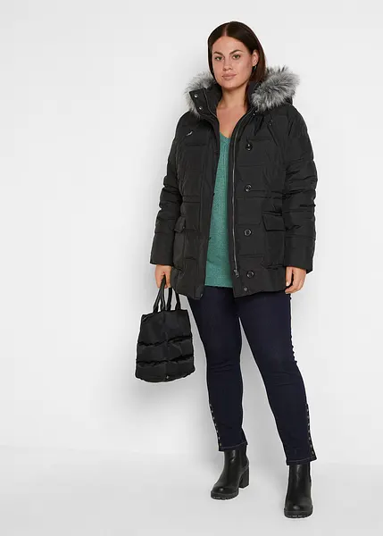 Giacca Trapuntata Leggera Donna Con Cappuccio Rimovibile – Antivento, Calda, In Pelliccia Sintetica, Taglio Ergonomico 3D, Chiusura A Doppia Zip, Colori Vari
