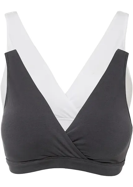 Questo reggiseno per l allattamento e privo di ferretti e le coppe si spostano lateralmente per allattare. Grazie alla vestibilita e al cotone