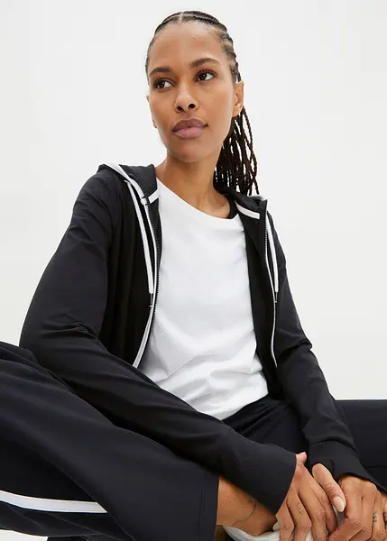 Tuta sportiva comoda (set pezzi) composta da felpa con zip e