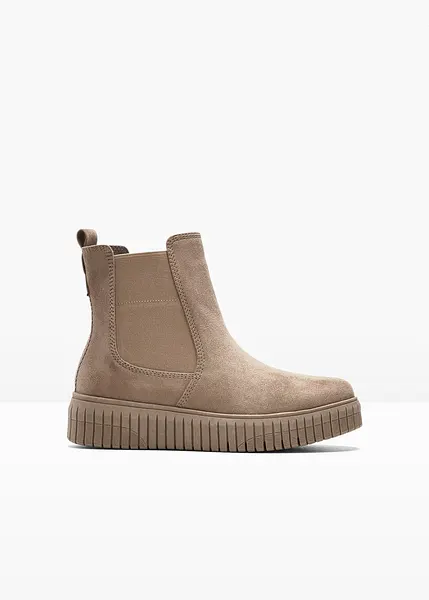 Gabor Stivaletti Chelsea Donna, Comodi E Larghi, Larghezza H, Con Tacco 3 Cm, In Vernice Nera