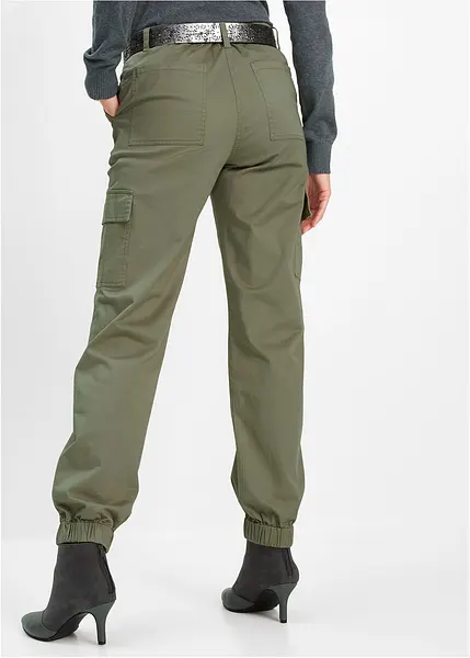 Pantaloni cargo disinvolti con tasche laterali