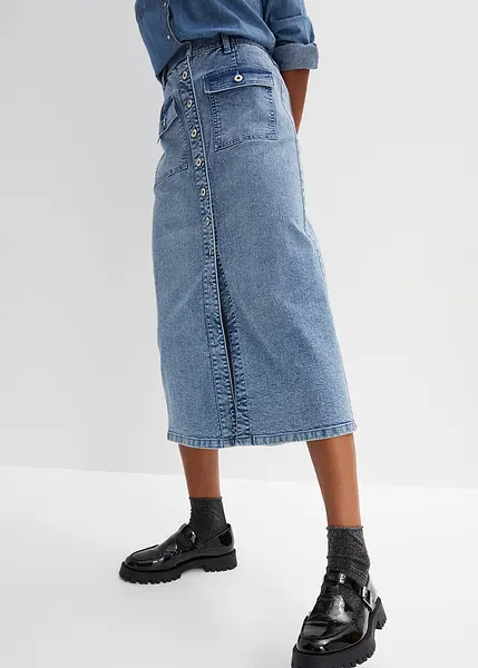 Gonna jeans con cintura bambina Jeans scuro | Mayoral