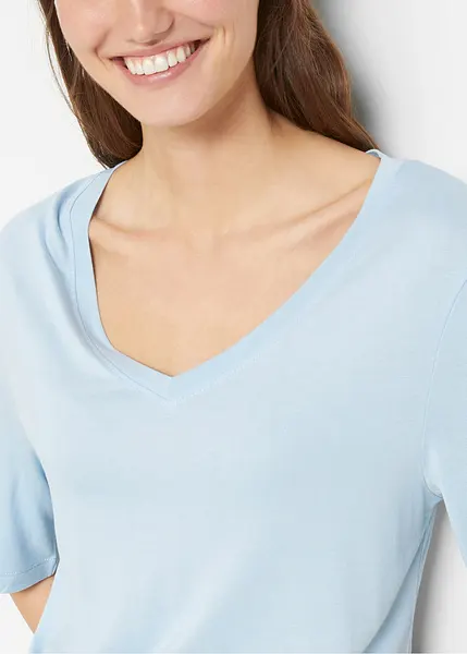 Confezione da maglie facili da abbinare con scollatura a V in