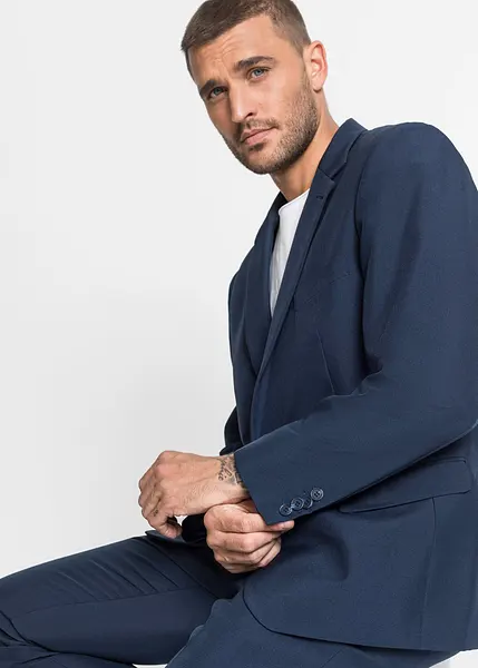 Blazer da Uomo Slim Fit Formale Giacca da Abito 2 Bottoni Affare Giacca Elegante Abito da Lavoro Tinta Unita con Tasche Leggero E Morbido Giacca