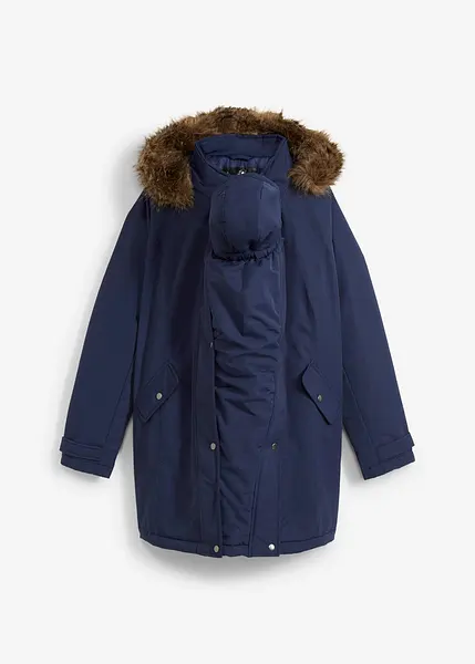Giacca Portabebè 3 In 1 In Pile Con Cappuccio - Perfetta Per Gravidanza E Passeggiate Con Il Neonato