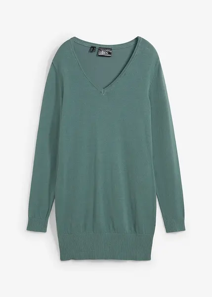 ABYOVRT Maglioni da Donna Scollo a V Pullover a Maniche Lunghe Girocollo Signore Tunica Tops Leggero Loose Morbido Sweatshirts Invernale Elegante T-Shirt Casual Felpa Moda Bluse,Grigio,S