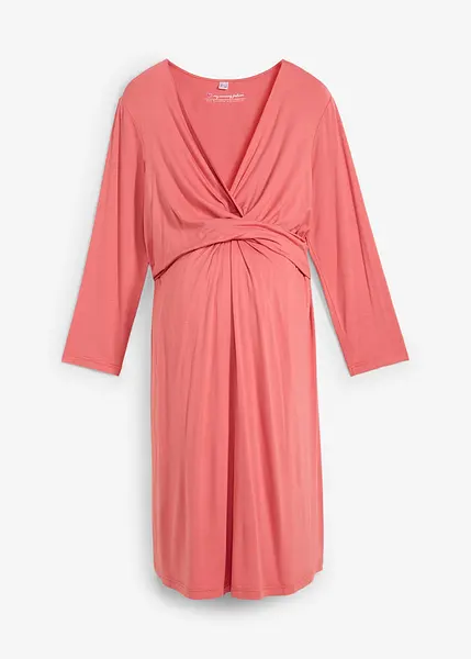 Abito prémaman in viscosa con inserto per l'allattamento