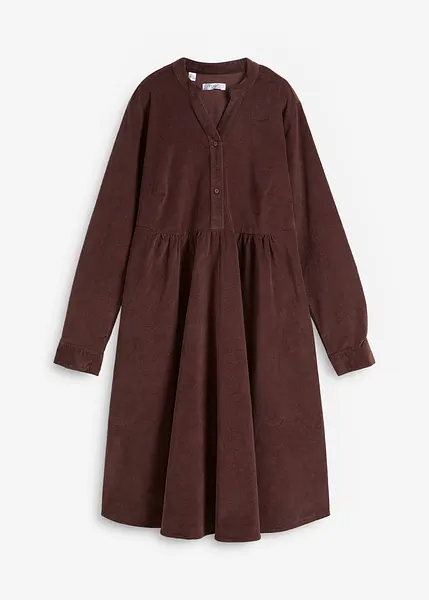 Abito In Velluto A Coste Donna, Senza Maniche, Scollo Rotondo, Mini Tunica Con Comode Tasche, Ampio E Morbido
