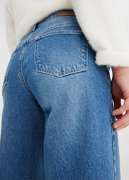 Pantaloni Donna Bootcut Jeggings Donna Elasticizzati Vita Media