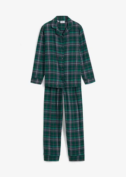 Pigiama in flanella motivo tartan - | Ecom