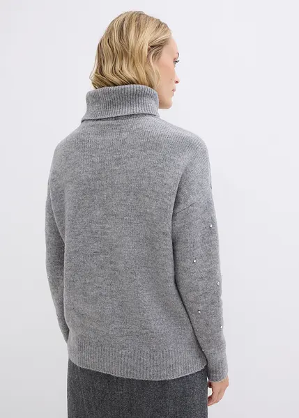 Oxmo Maglione Donna Blu Collo Alto Casual (IT 42, EU 38, INT M Oxmo Maglione Donna Blu Collo Alto Casual (IT 42, EU 38, INT M
