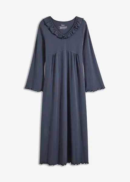 Generico Camicia Da Notte Donna Cotone Lungo Manica Lunga Taglie Forti Invernale Pigiama Vestito - 3