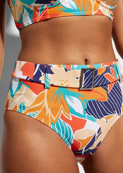 SHEKINI Top Bikini Con Ferretto E Scollo A V Incrociato – Push Up Per Seno Grande, Taglia Forte, Regolabile - 2