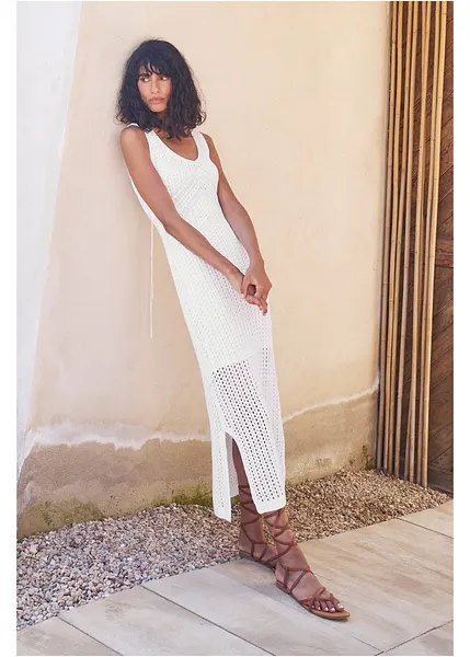 Essentials Abito Maxi A Canottiera Donna - Vita Stretta, Tessuto Morbido, Taglie Forti Disponibili - Foto 9