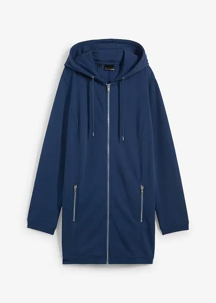 Felpa Con Cappuccio Donna Maniche Lunghe - Stampa Floreale, Tinta Unita, Blu, Taglia Medium (EU 38-40) - Casual, Morbida, Lavabile In Lavatrice