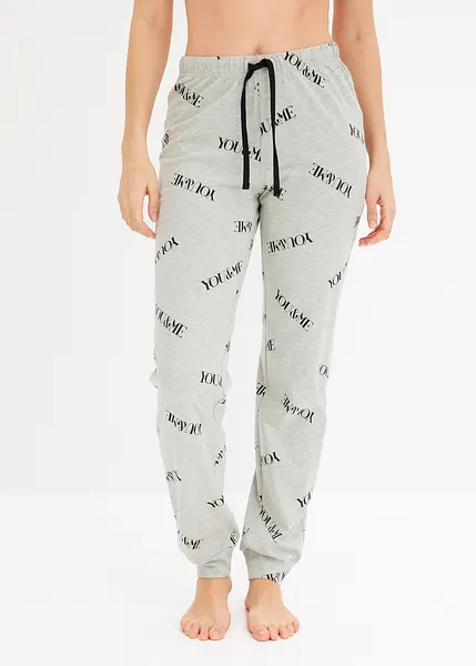 Pantaloni da pigiama in cotone - Bianco/blu righe - DONNA H&M IT