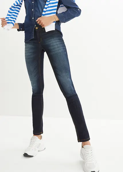 Jeans skinny elasticizzati basic in modello cinquetasche Blu