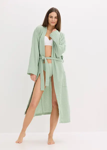 Vestaglia Donna In Pile - Morbida, Con Collo A Scialle, Tasche, Cintura, Per Casa E Relax - Foto 11