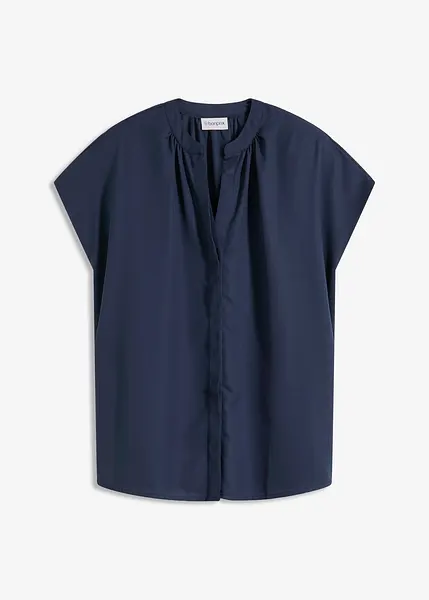 Camicetta Estiva Donna: Scollo A V, Maniche A Sbuffo, Leggera Ed Elegante