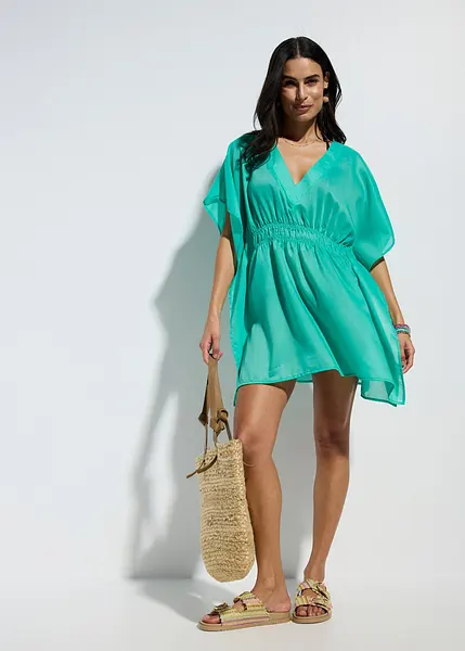 Tunica Copricostume Copricostume Lino Donna Caftano In Lino: Donna