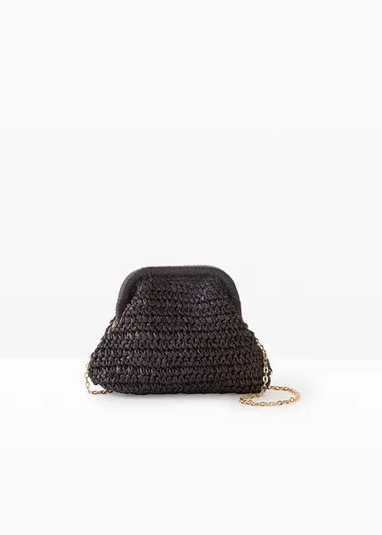 ACMEDE Borsa a Tracolla Piccola in Paglia Casual Borsa da Spiaggia Borsa di Paglia da Viaggio Ragazze Borsetta Estate Simpatica Fiore Borsa Tracolla da Spiaggia per Bambine, Pacco da 2
