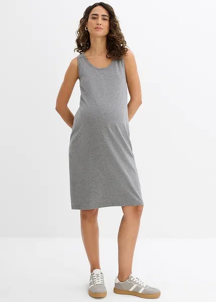 Abito in jersey al ginocchio da indossare sia durante la gravidanza che  dopo il parto