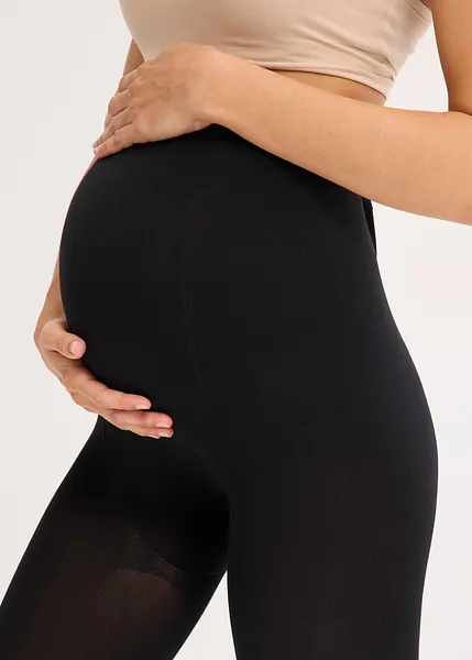 Calzamaglia termica prémaman con cinta regolabile Nero