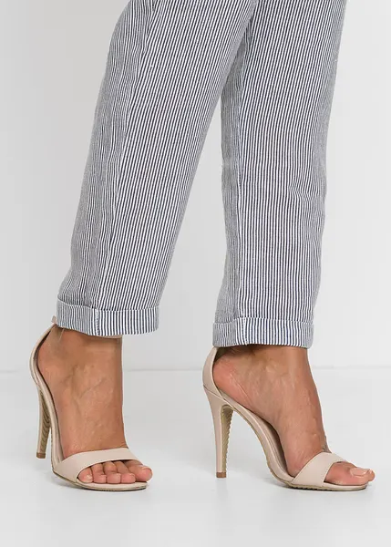 Pantaloni Donna In 100% Lino, Modello Conico A Gamba Larga, Vita Elastica, Comodi E Larghi, Alla Caviglia, Colore Unito, Adatti A Primavera Estate, Taglia Unica