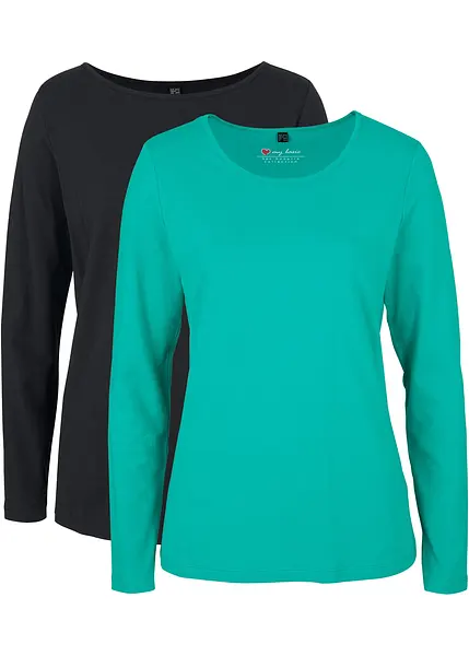 Maniche Lunghe Bonprix Pullover Donna Maglia Elasticizzata Basic