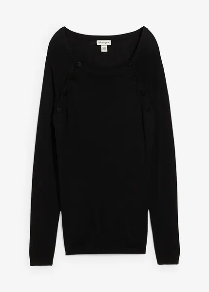 Maglione in filato fine misto viscosa, perfetto durante e dopo la