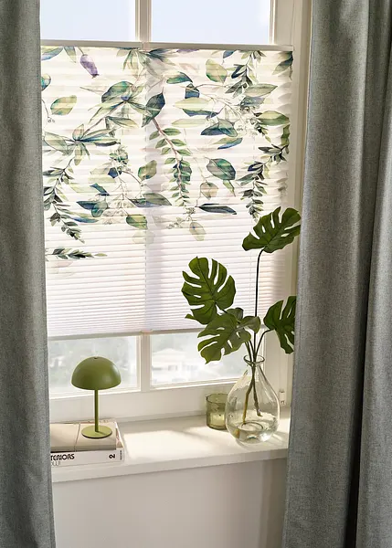 Gardinia Tenda Plissettata Bianca 70x130 Cm - Montaggio Senza Fori Per Finestre, Poliestere Traslucido - Foto 5