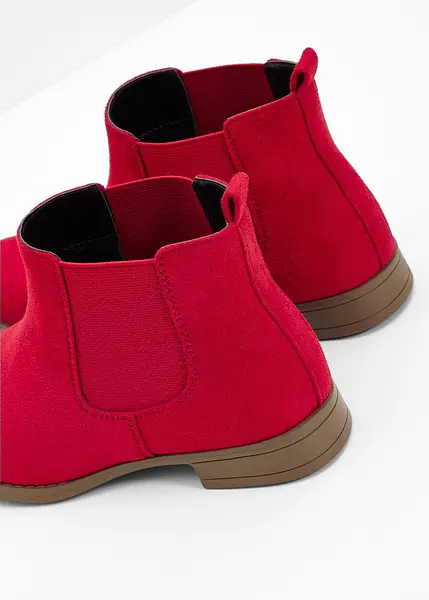 Stivaletti chelsea sobri in stile casual Rosso