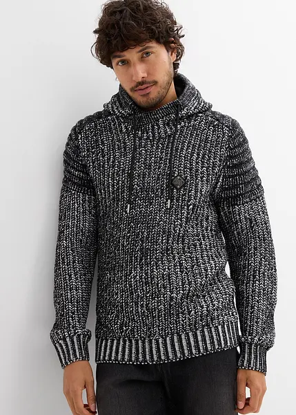 PGWEAR Maglione Con Cappuccio Structure - Qualità Premium Fatto In Europa