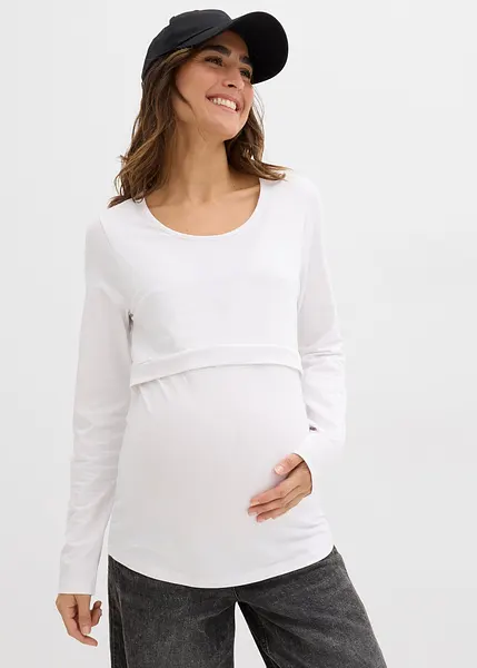 Pacco da due maglie prémaman comode anche durante l'allattamento