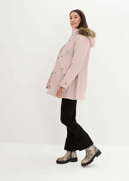 Giacca prémaman tecnica con inserto babywearing e coulisse Rosa