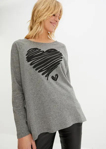 Maglia a maniche lunghe con stampa fotografica