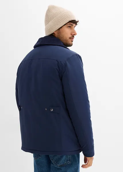 Coordinato Invernale Uomo - Sciarpa, Cappello E Guanti In Morbido Acrilico - Colore Blu Navy, Taglia Unica