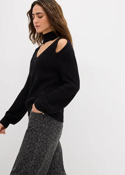 TOM TAILOR Maglietta Maniche Lunghe Con Cut-out Per Bambine E Ragazze – Colletto Rialzato, Fit Cropped, Morbido Misto Poliestere - 2