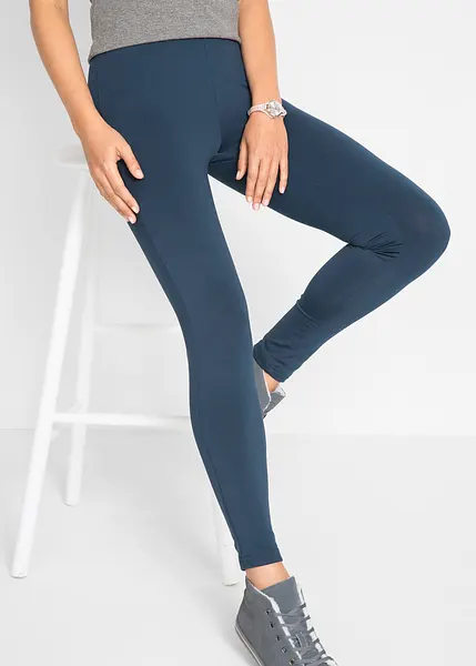 Leggings termici da donna, foderati, termici, invernali, a vita